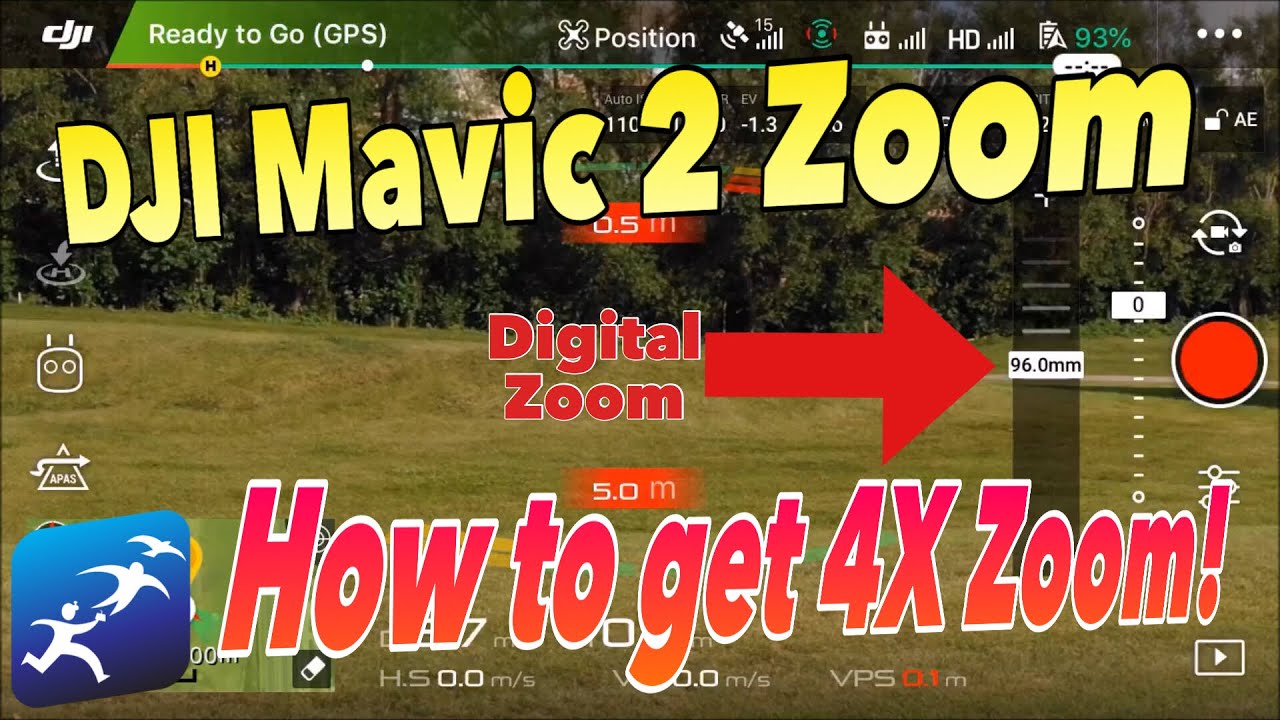 Как включить цифровой зум на DJI Mavic 2 Zoom – 4x ZOOM