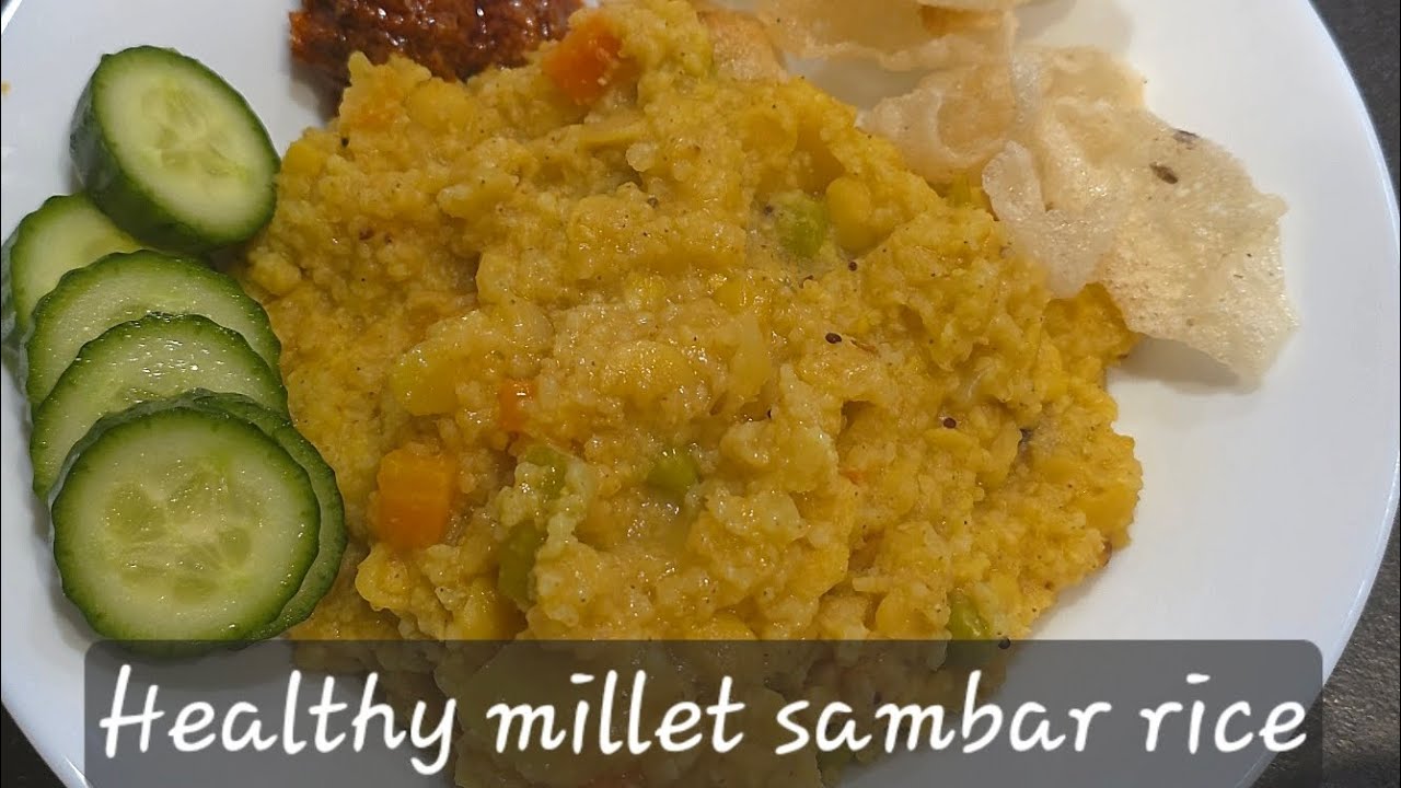 High Fiber Barnyard Millet Sambar Rice | Healthy Millet Lunch Idea|one pot meal