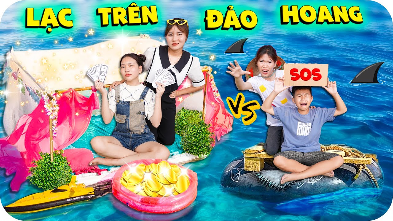 Mẹ Giàu Vs Mẹ Nghèo Sinh Tồn Trên Đảo Hoang Không Có Đồ Ăn Nước Uống | Min Min TV Minh Khoa