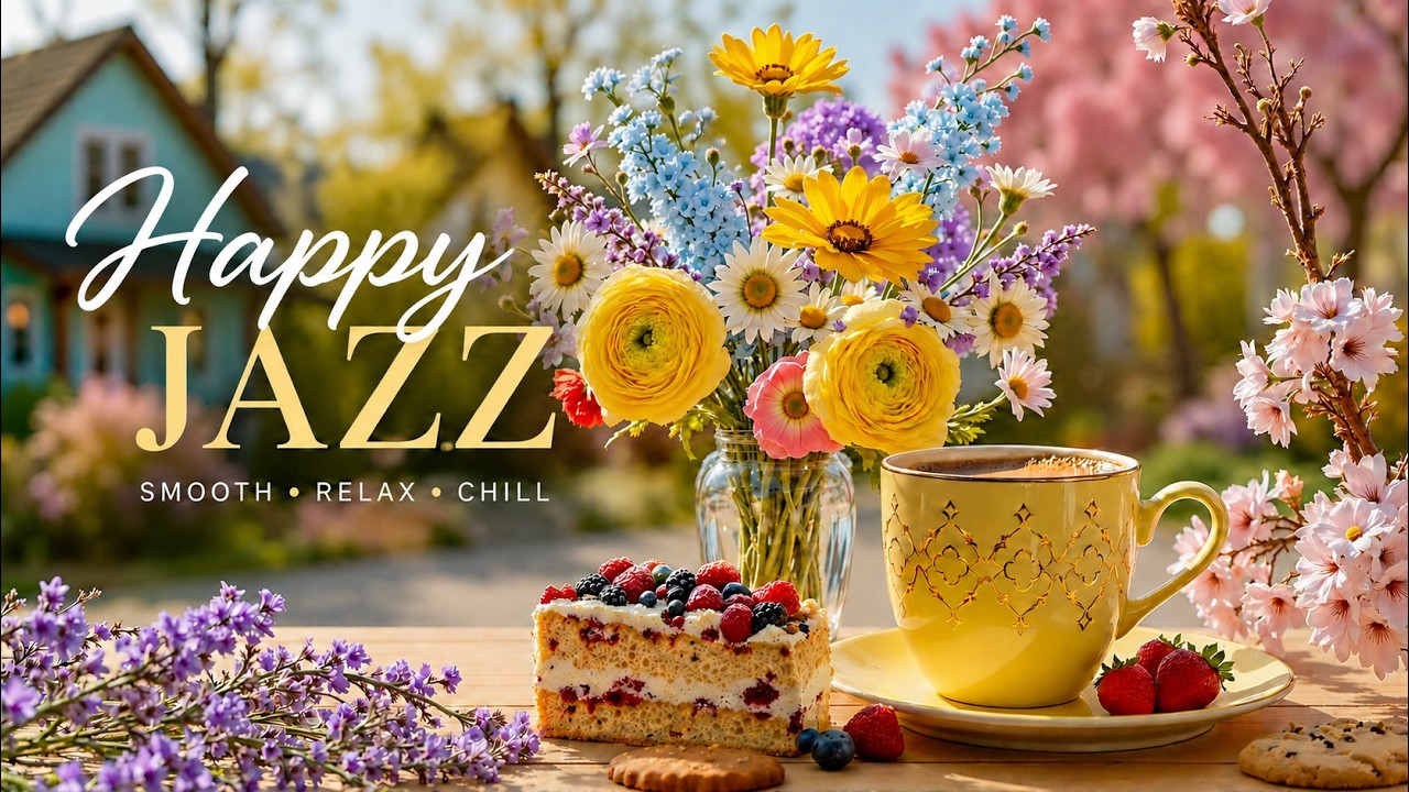 Happy May Jazz ☕ Relaxing Spring Morning Coffee with Elegant Bossa Nova for Upbeat Your Moods