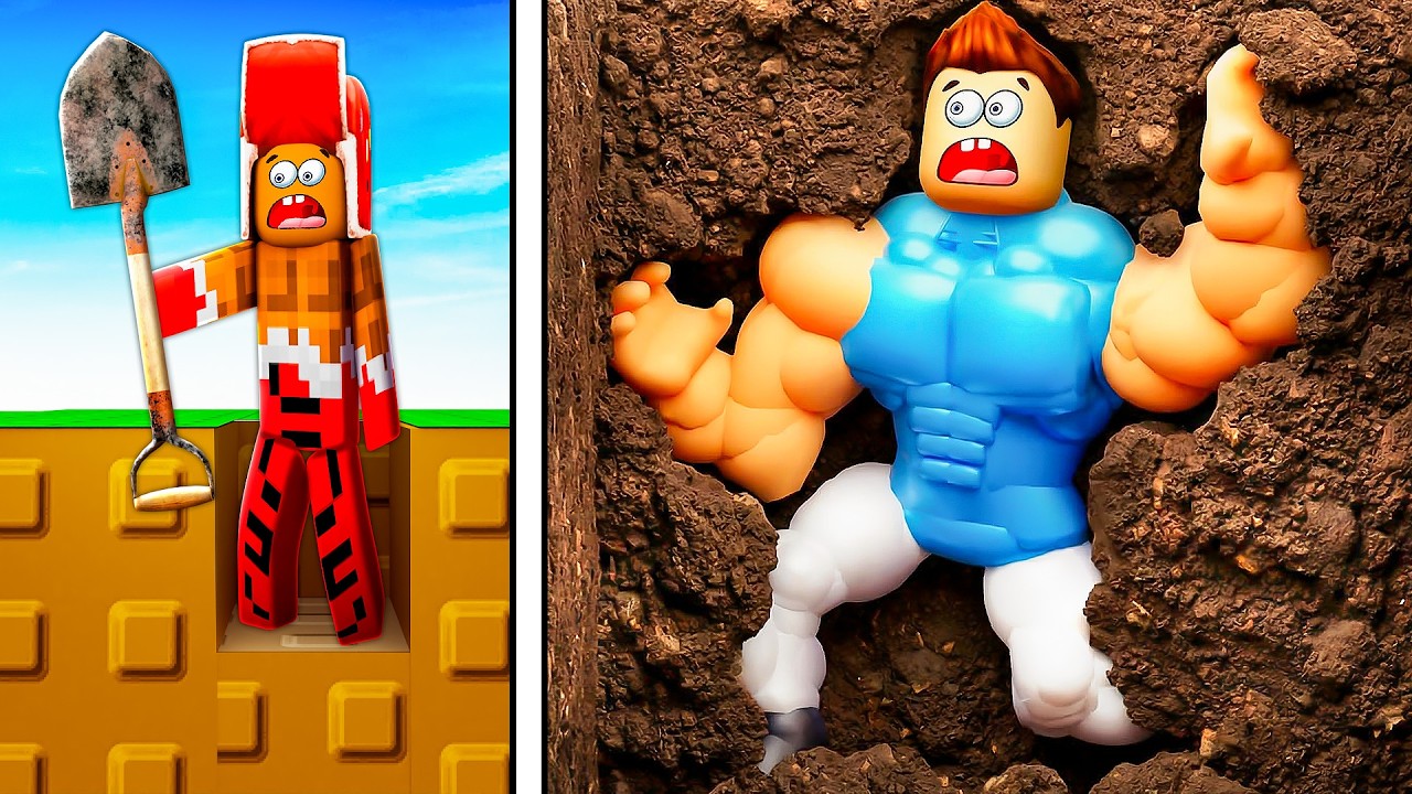 КОПАЙ, ЧТОБЫ СТАТЬ ГИГАНТОМ!😱 ХУДОЙ ПРОТИВ ОГРОМНОГО ЧЕЛЛЕНДЖ В РОБЛОКС!