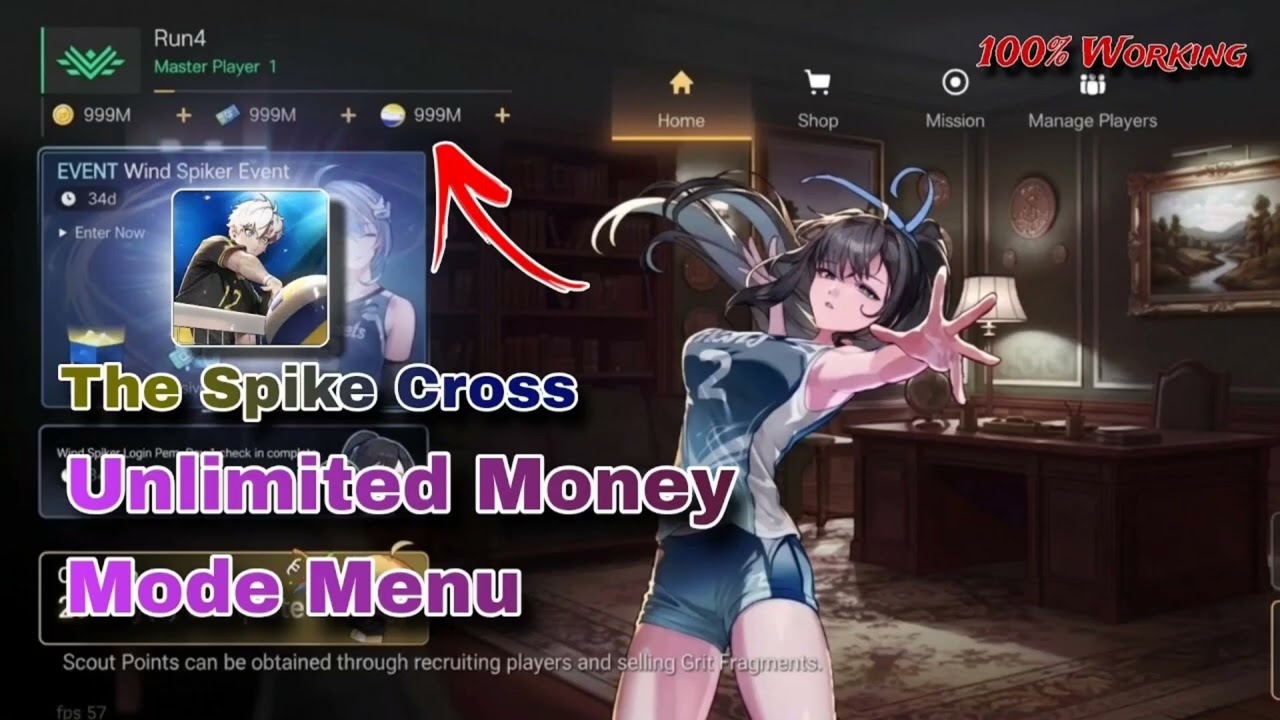The Spike Cross Volleyball Mod Apk 7.6.139 VIP Unlimited Money & More 42 Features - Mod Menu 7.6
