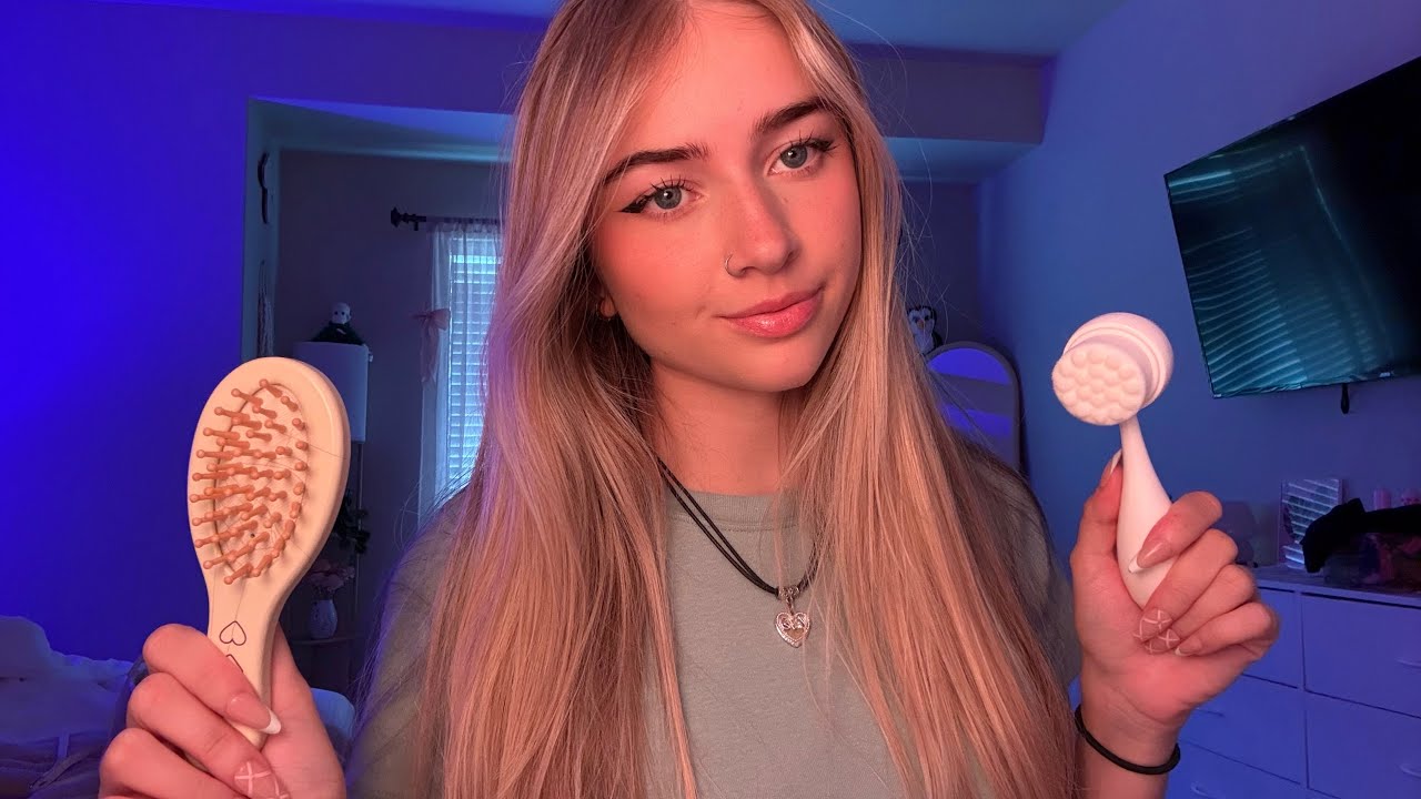 ASMR Personal Attention For When You Can’t Sleep -Up Close, Skincare, Massage
