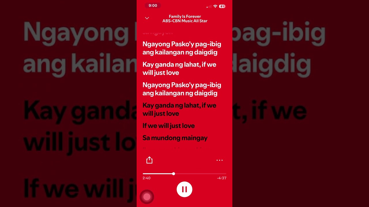 ABS-CBN Music All Star - Family Is Forever (Lyrics 2019)