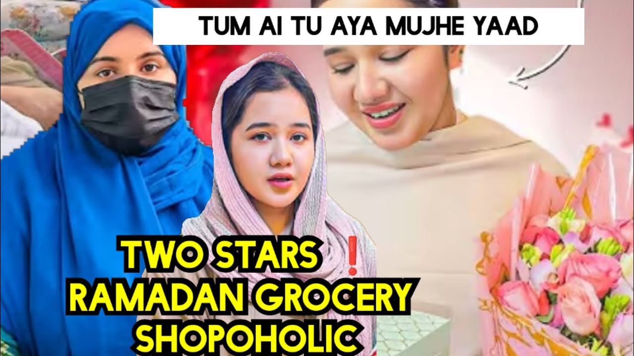 SITARA YASEEN'S MOST EXPENSIVE RAMADAN GROCERY 😱_ SPECIAL GIFTS 🤔_ NAJMA ANOTHER STAR 😱🤔