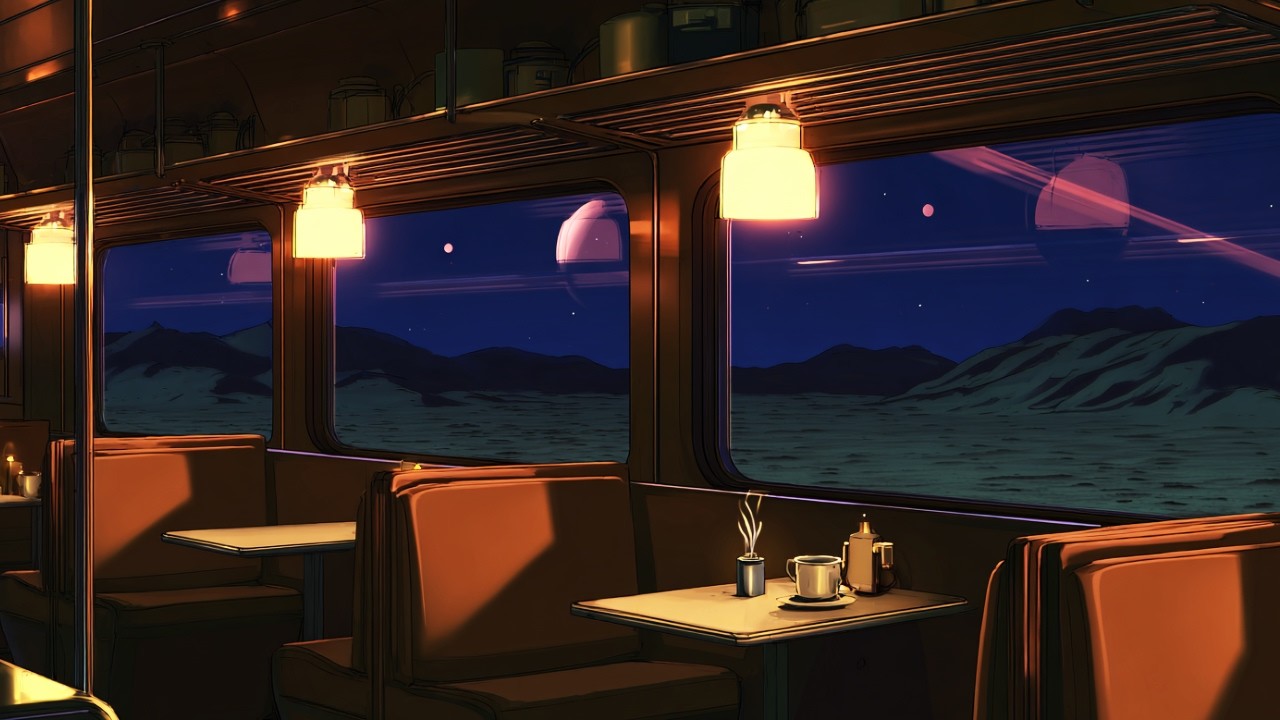 midnight jazz café under alien skies