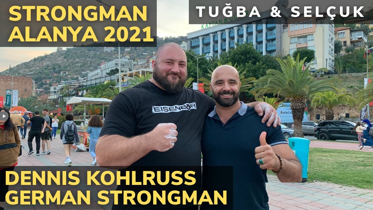 Der stärkste Mann Deutschlands in Alanya - Dennis Kohlruss 💪  Strongman in Alanya 💯