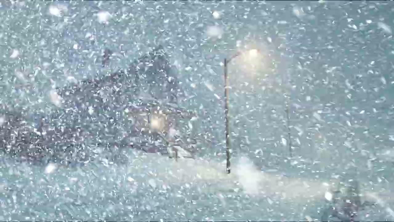 Heavy Blizzard Sound for Sleeping | Intense Winter Wind & Thick Snowfall | Relaxation