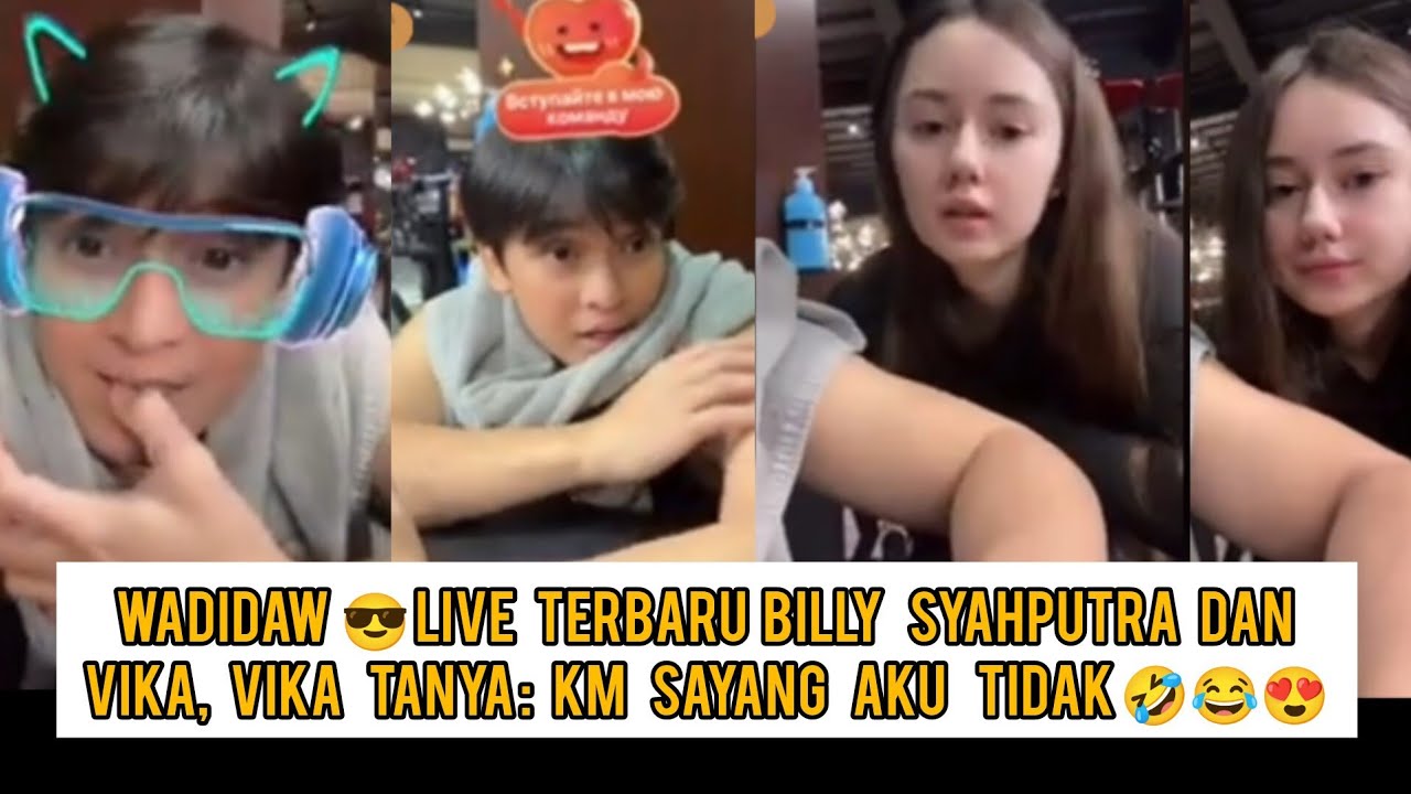 Wadidaw😎 live terbaru Billy syahputra dan vika, Vika tanya : km sayang aku tidak 🤣😂😍