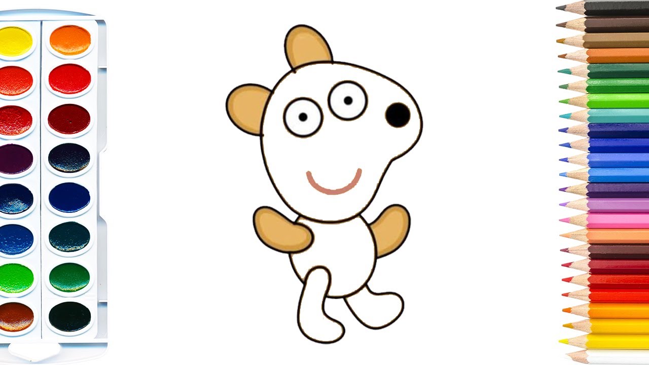 How to Draw Peppa Pig’s Teddy | Easy Drawing for Kids