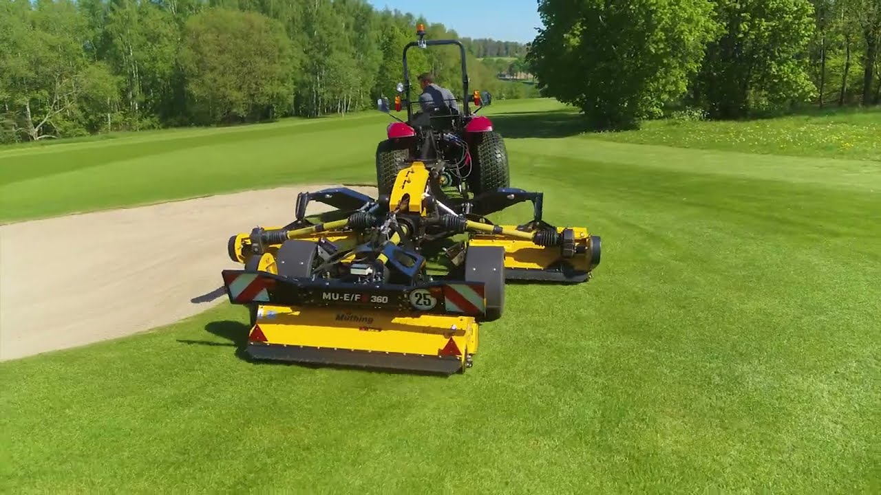 🚜 Müthing – Profesjonalne kosiarki bijakowe do pól golfowych | Perfekcyjne koszenie i mulczowanie 🌿⛳