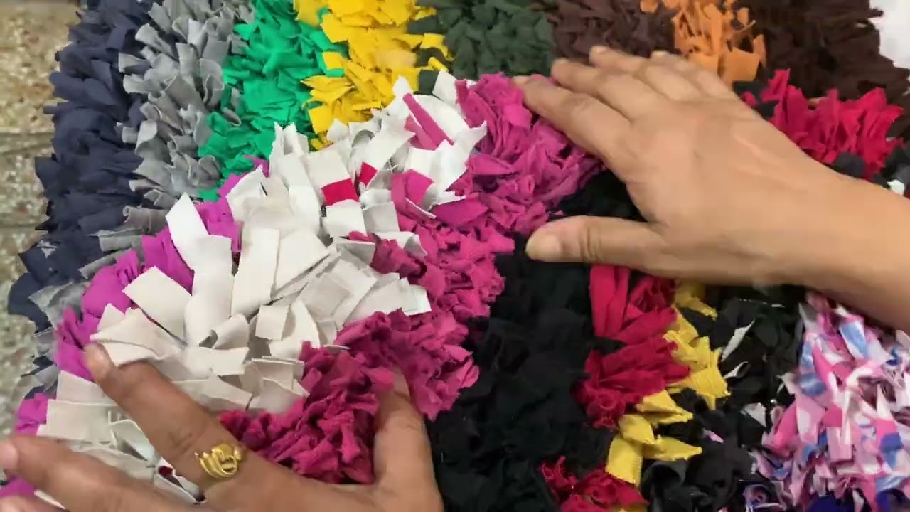 Make a rug using old clothes @sewcrazewithpriyata5103 #diy #sewing #old #rug #latest