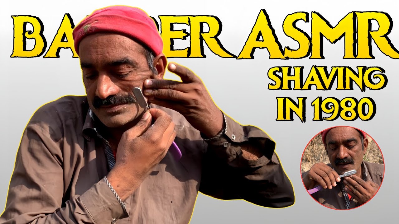 AMSR Fast Barber Beard Shaving With On His (100 Year Old Skills)!!😱 [ASMR]
