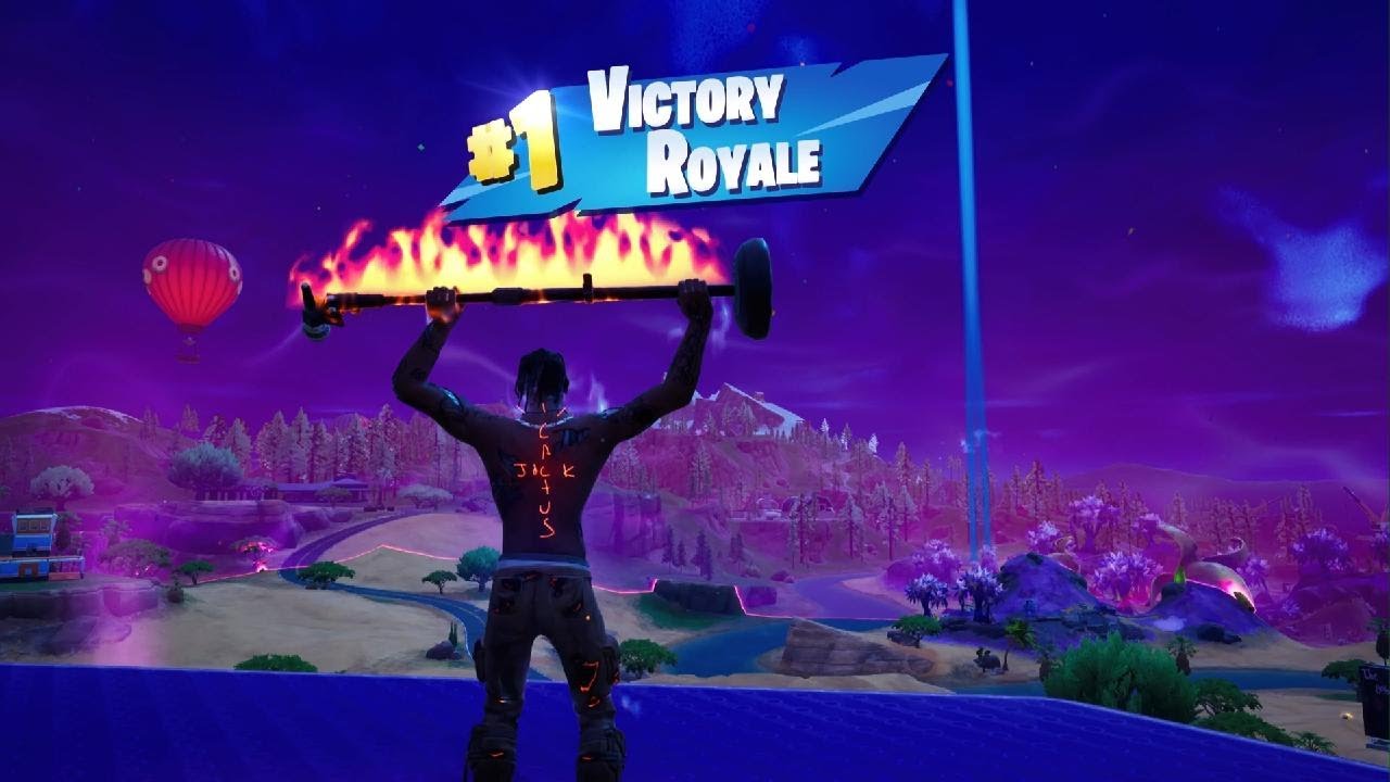 *NEW* T-3500 BLACK TOE REIMAGINED TRAVIS SCOTT SKIN IN FORTNITE PS5 + A VICTORY ROYALE WIN!