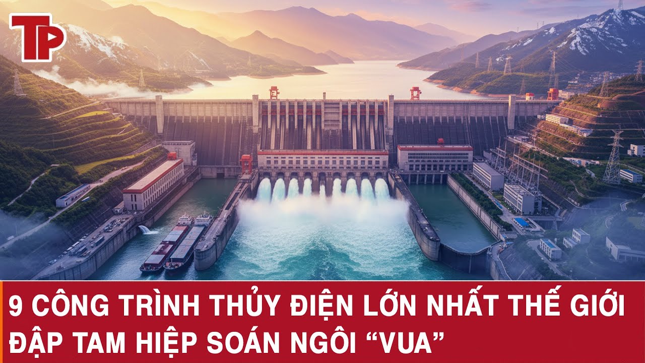 9 CÔNG TRÌNH THỦY ĐIỆN LỚN NHẤT THẾ GIỚI - ĐẬP TAM HIỆP SOÁN NGÔI “VUA”