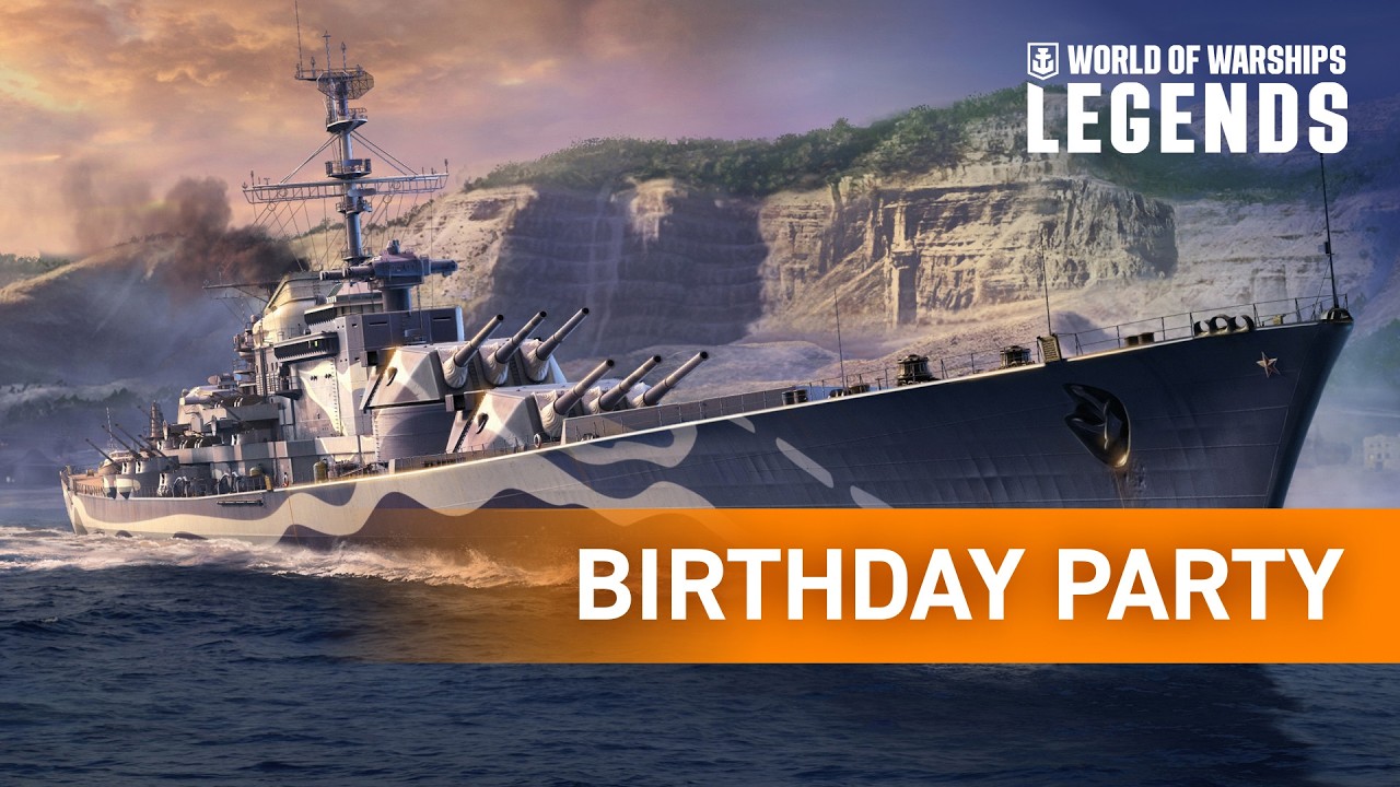Birthday Party | Anniversary Update in World of Warships: Legends