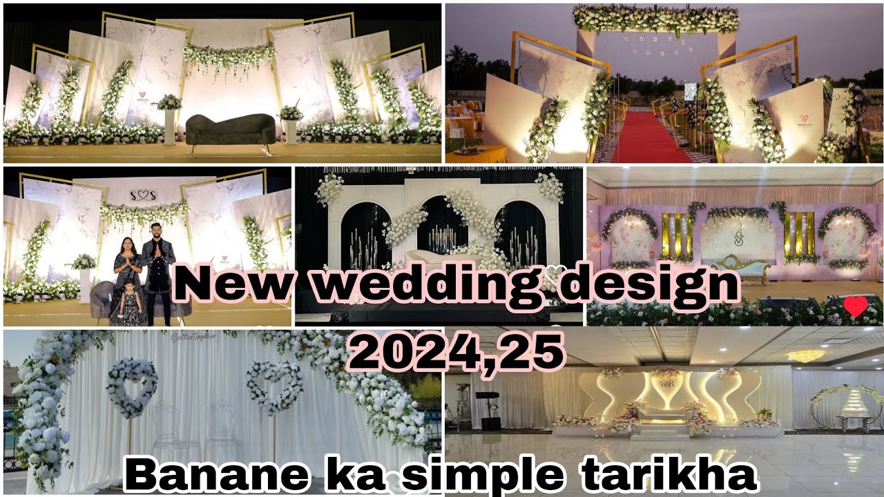 2024 and 2025 New collection wedding stage.decoration ideas 💡