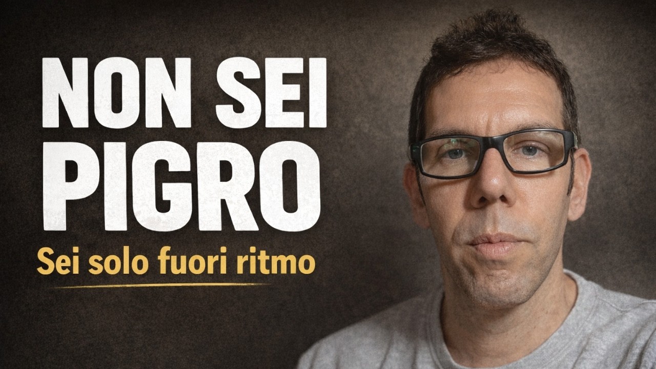 Non sei pigro. Sei solo fuori ritmo.