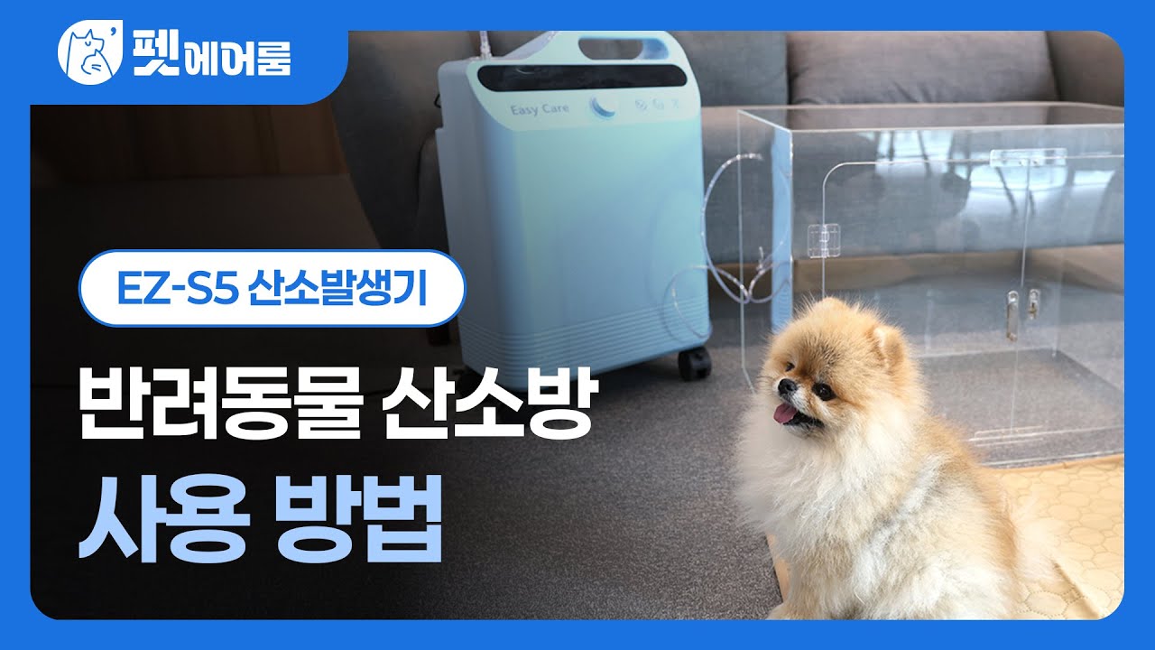펫에어룸 반려동물 산소방 사용 방법 | EZ-S5 산소발생기