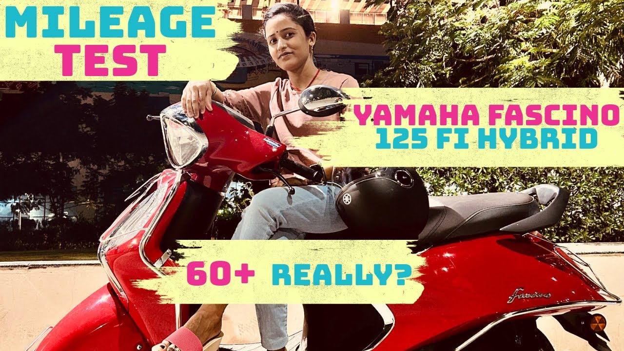 2024 Yamaha Fascino 125 Fi Hybrid Mileage Test | New Fascino Mileage | फसीनो 2024 माइलेज