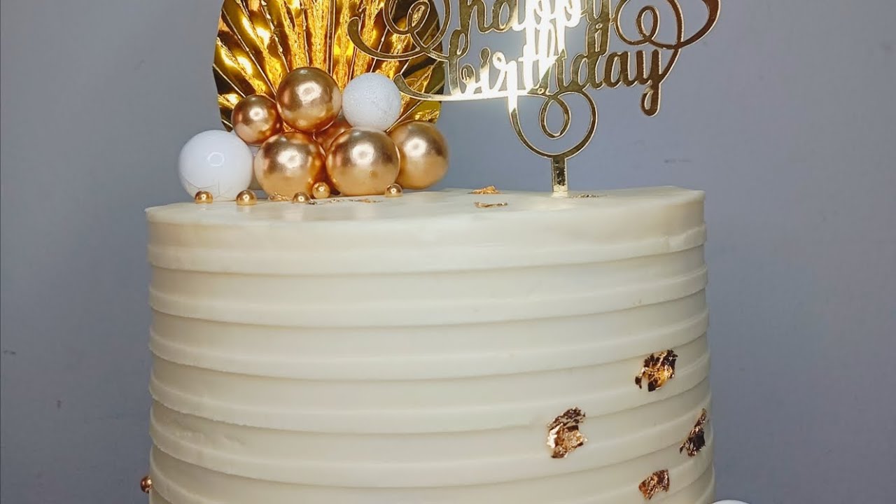 Butter cream cake decoration ( beginner friendly)