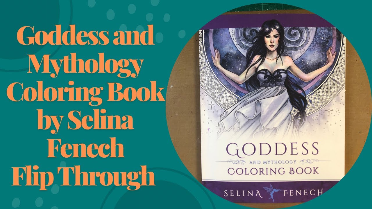 Goddess and Mythology Coloring Book by Selina Fenech Flip-Through