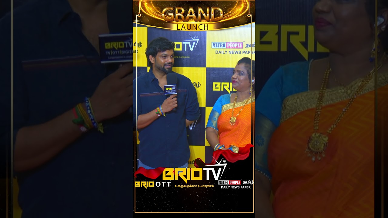 Actor Bavithran's Graceful Wishes for Grand Launch 💜 #briotv #brioott #metropeople
