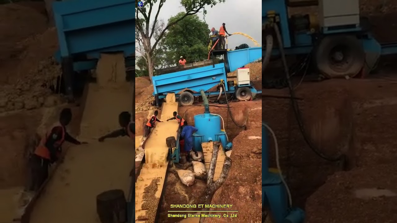 ETERNE GOLD WASHING PLANT WORKING SITE IN AFRICA