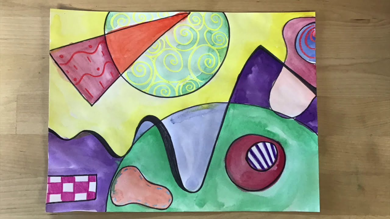 Kids Art Lesson - Wassily Kandinsky Abstract Art