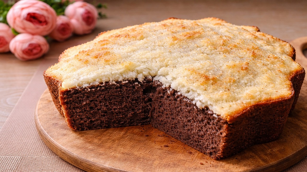 Chocolate Cake with Coconut Topping | The Best Coconut Pie You’ll Ever Try!