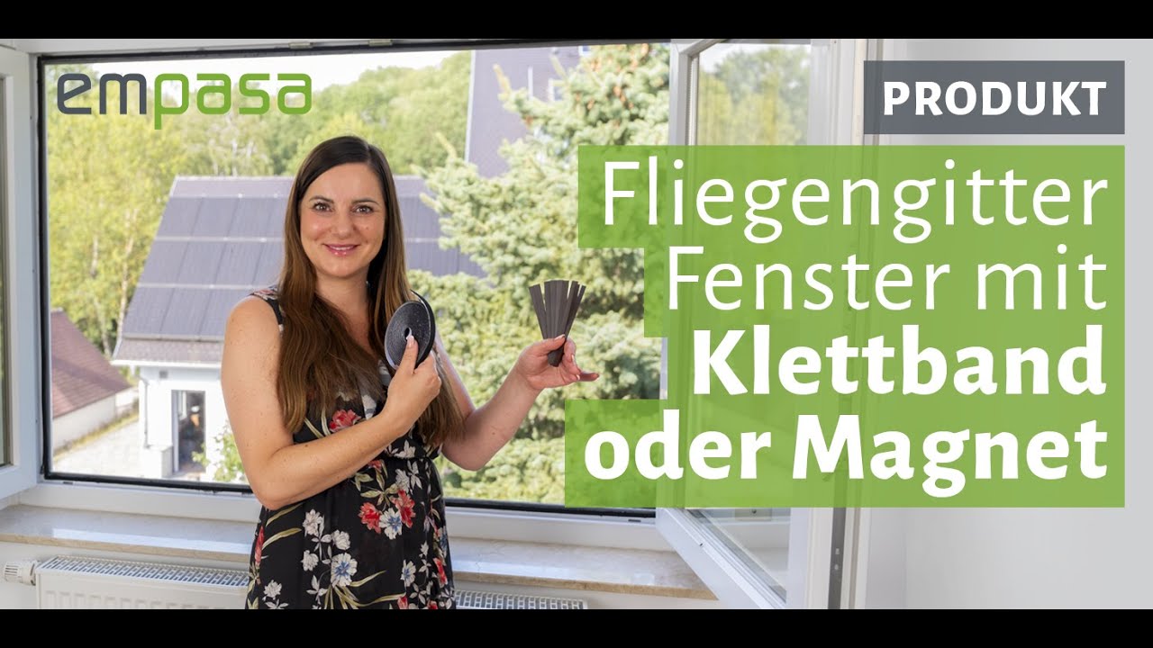 Fliegengitter Fenster mit Magnet oder Klettband – Insektenschutz ohne Bohren! | empasa