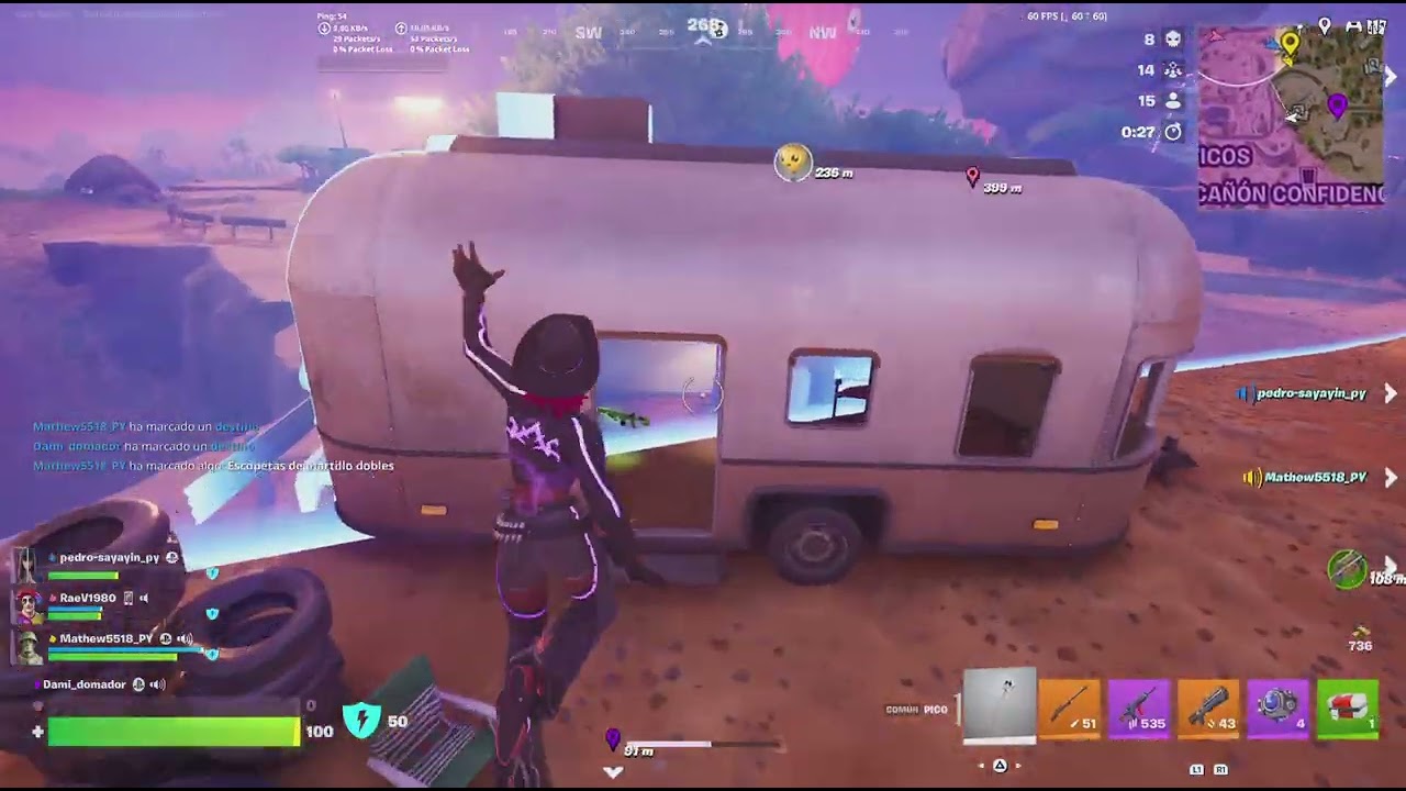 Fortnite cero construcción victoria en escuadrónes con amigos