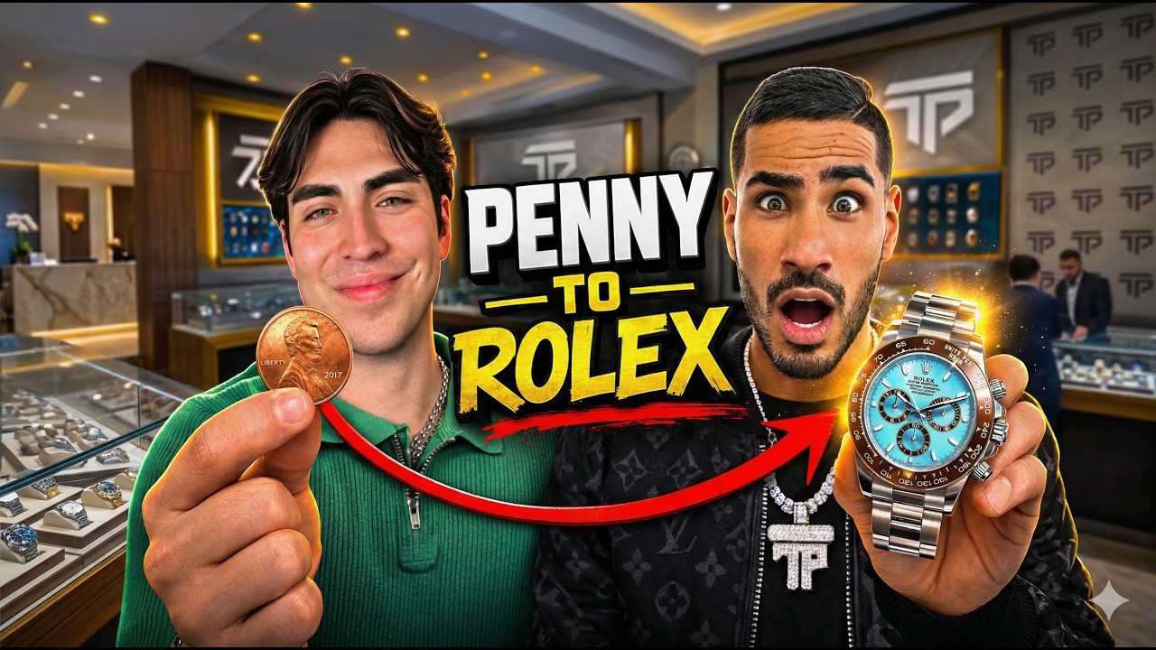 He Turned 1 Penny Into a Rolex! (FT. Lil Pump & Julia Filippo)