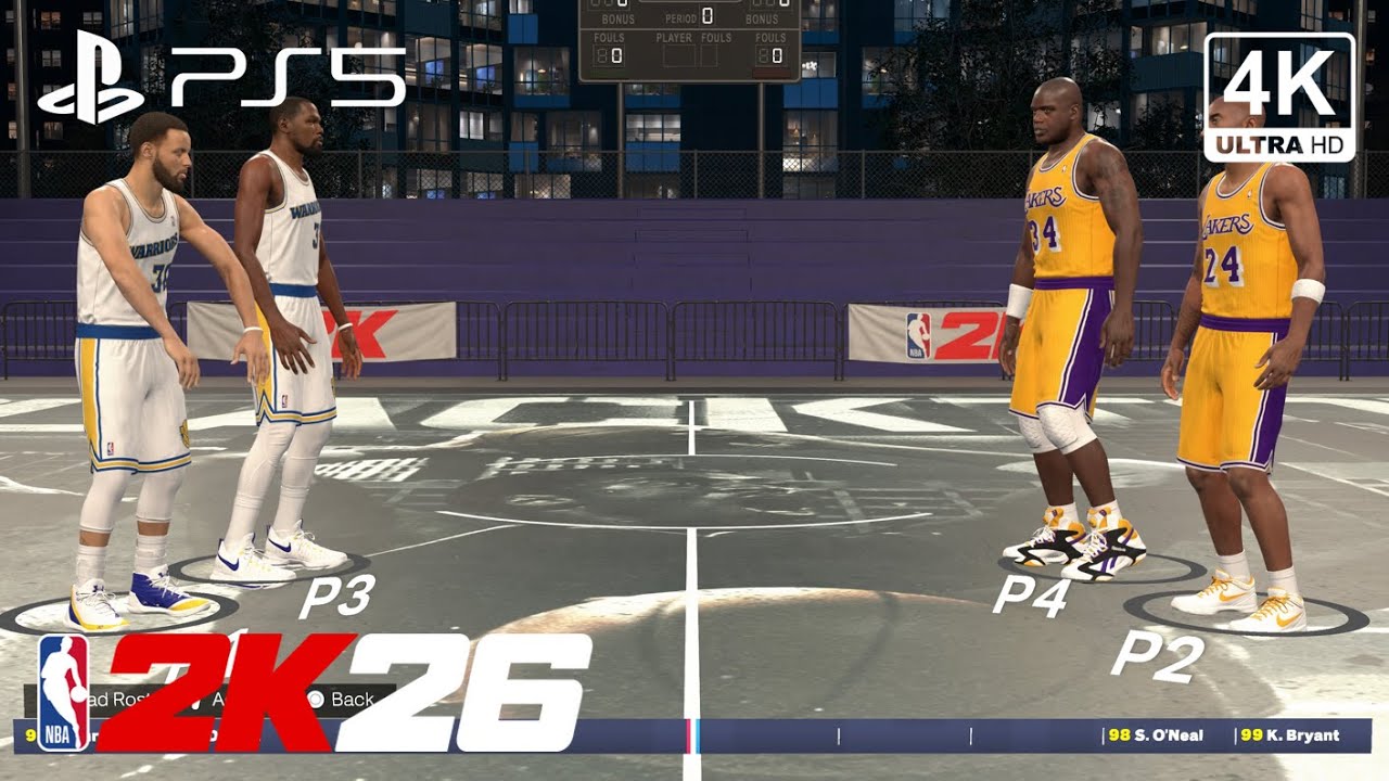 BLACKTOP | Curry & KD 2v2 Kobe & Shaq