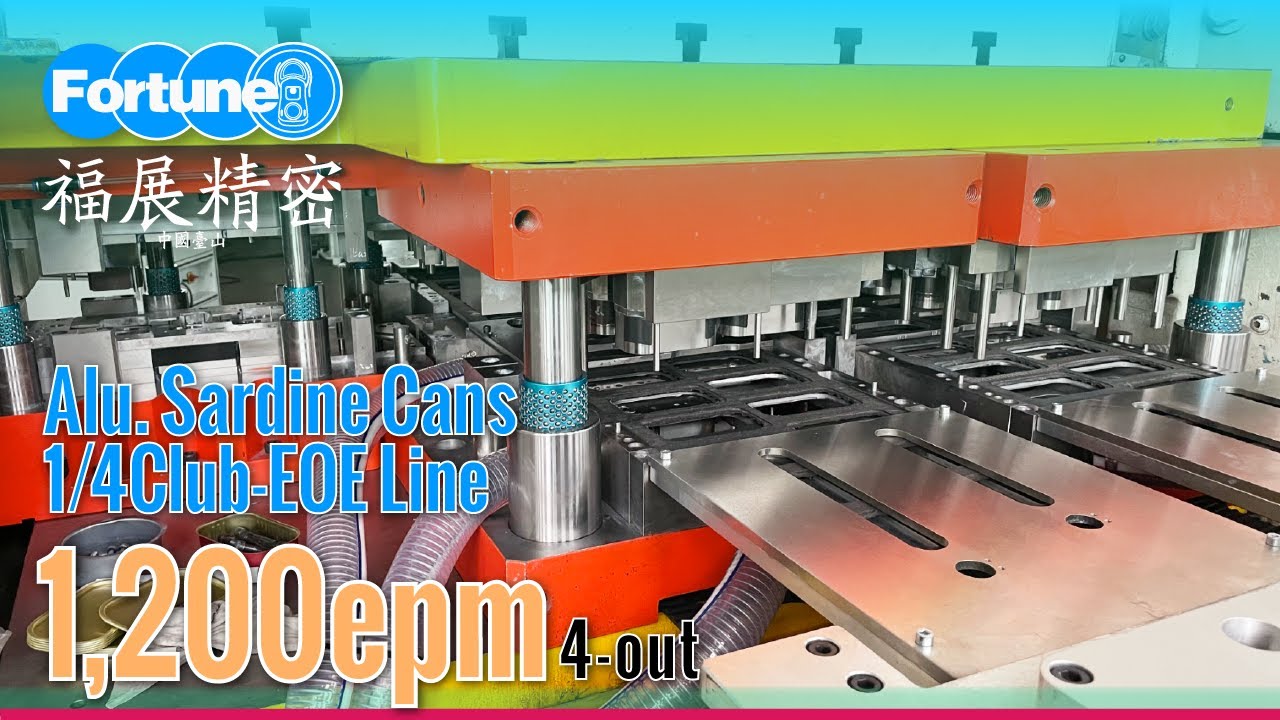 Easy-open ends conversion production line for packing Sardine Cans