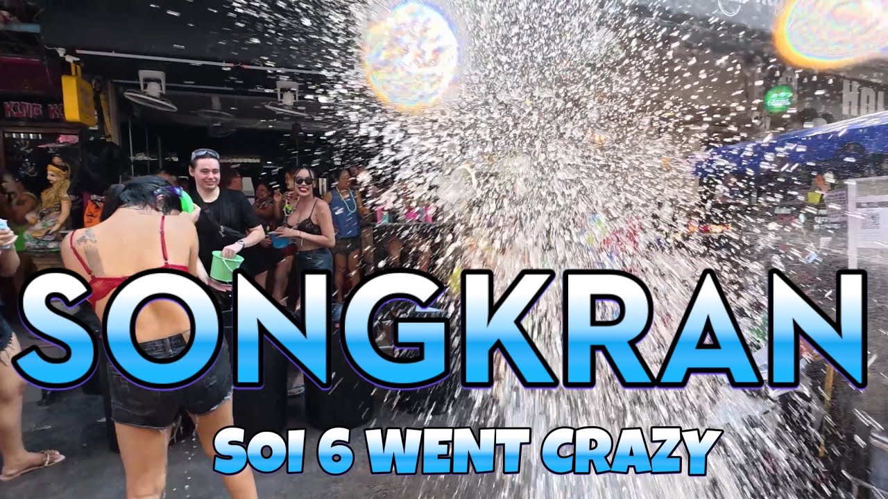 Songkran Soi 6 Thailand Pattaya 🔫 I Was NOT Ready For This!