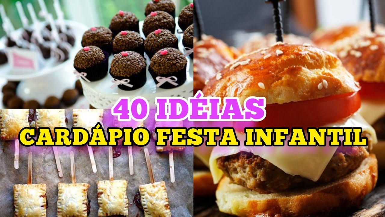 40 Ideias de Card&aacute;pio festa infantil barato: O que servir em festa de anivers&aacute;rio infantil a tarde?