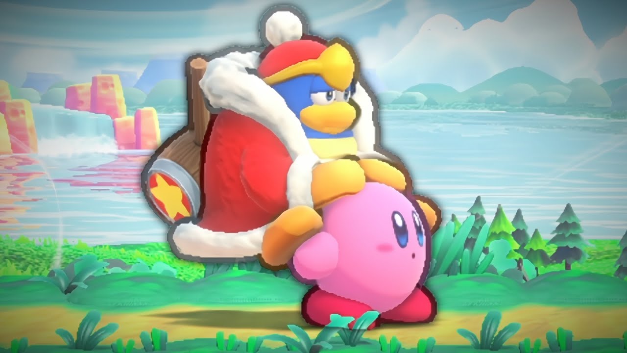 playing kirby with my friend