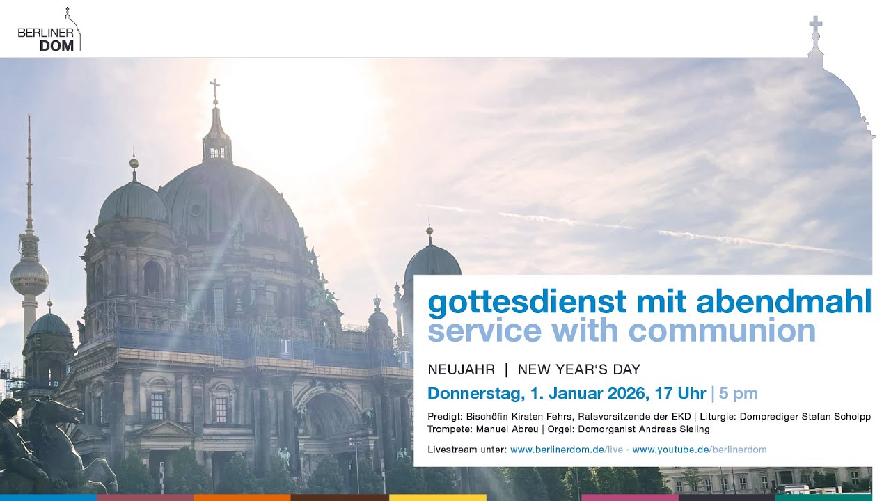 Gottesdienst mit Abendmahl am Neujahrstag, 1. Januar 2026, 17 Uhr