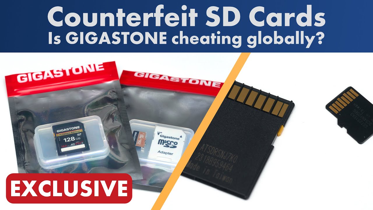 Counterfeit SD cards, directly from the supplier? | Caution with GIGASTONE 4K Camera Extreme/Pro