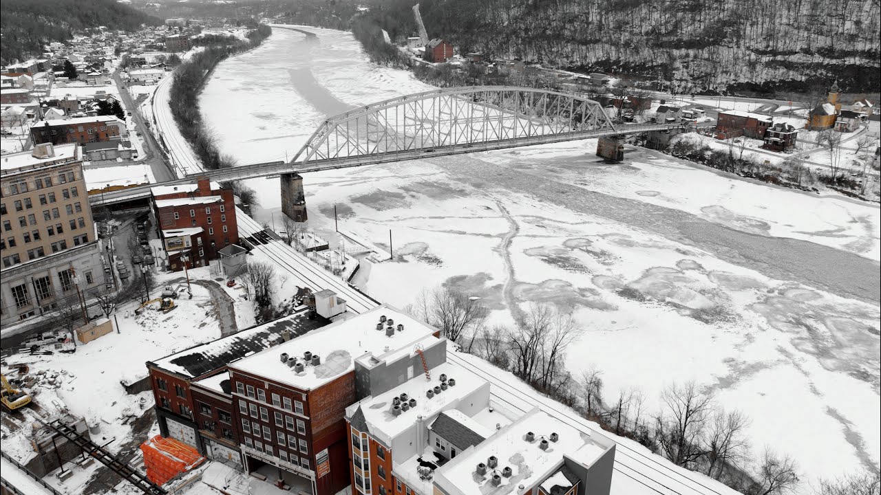 02/09/2026:  Brownsville, Pennsylvania and the Icy Mon River