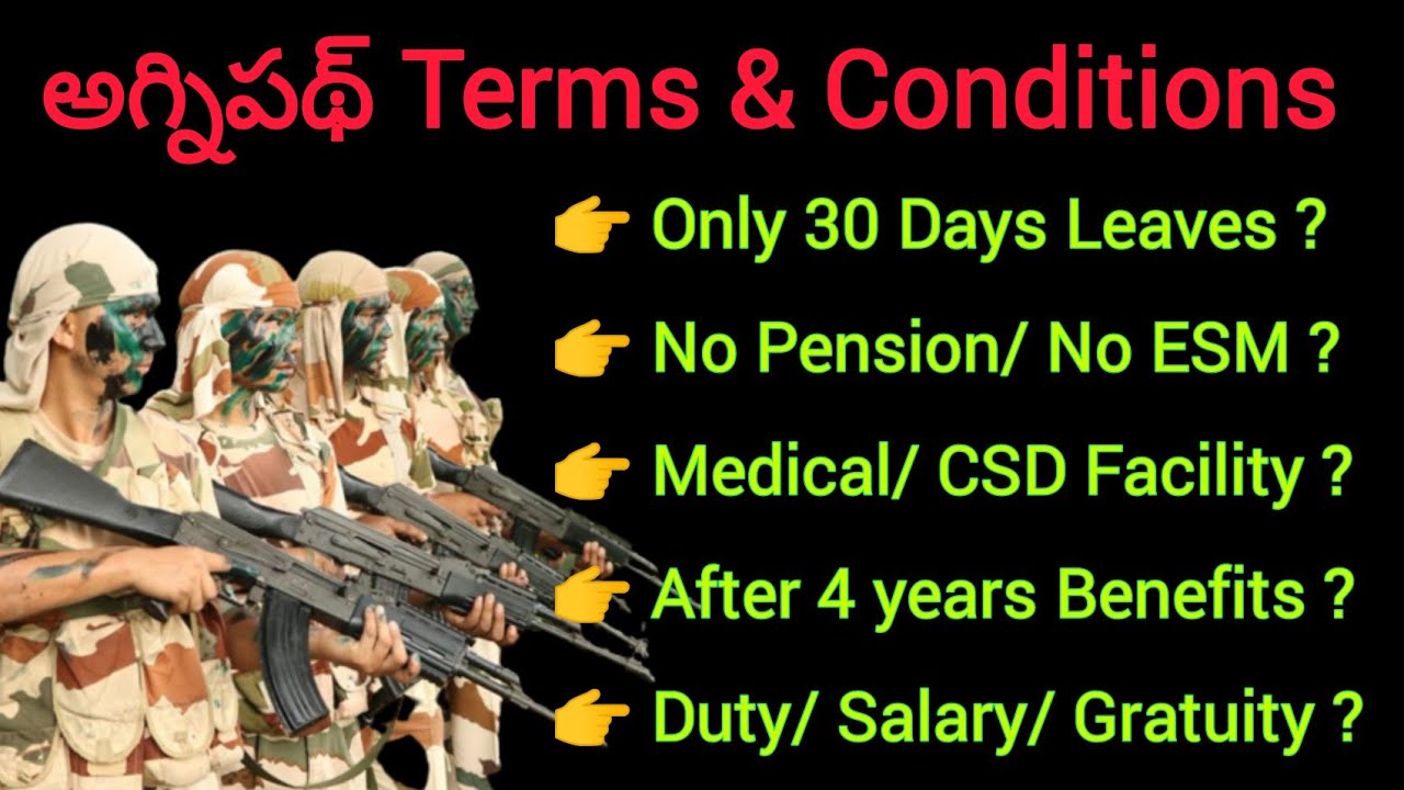 Join Agniveer Terms & Conditions details in Telugu | Army, Navy & Airforce | @TeluguEasyTech786
