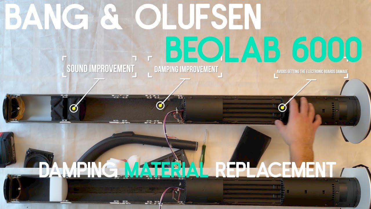 Замена демпфирующего материала Bang & Olufsen Beolab 6000