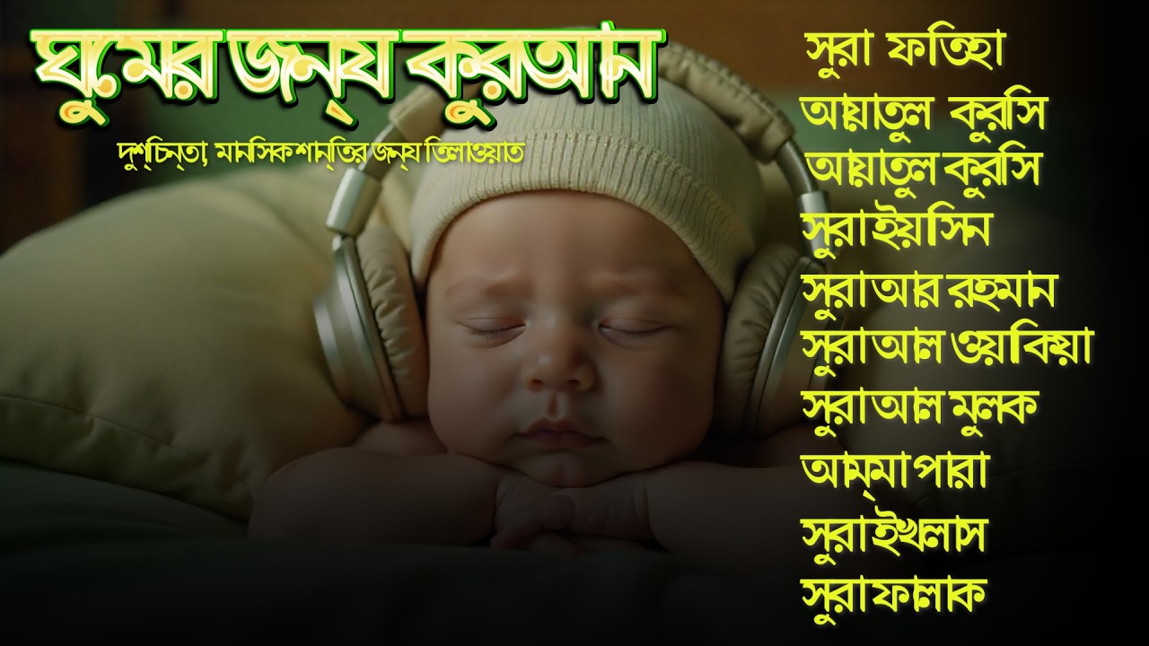 সুন্দর কুরআন তিলাওয়াত - সূরা ফাতিহা, আয়াতুল কুরসী , সূরা ইয়াসিন মূলক রহমান ওয়াকিয়া, ৩০ পারা, তিন কুল