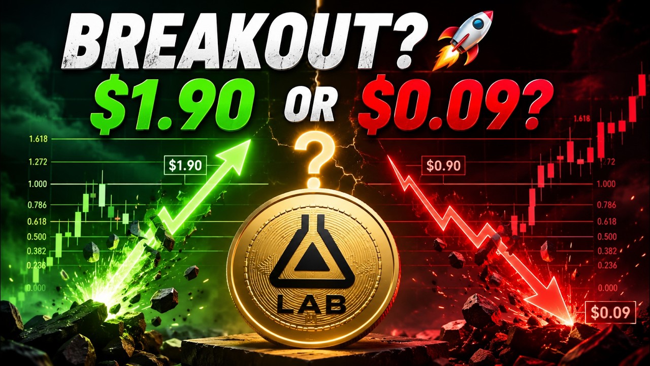 LAB Coin Price Prediction: $1.90 Breakout or $0.09 Crash? Key Fibonacci Level Explained! 🚨