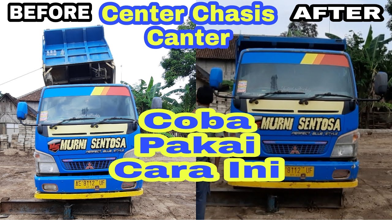 Canter Sasis Meluntir!!! || SENTER SASIS Canter Dump Truk Habis Dump Miring dan Terguling