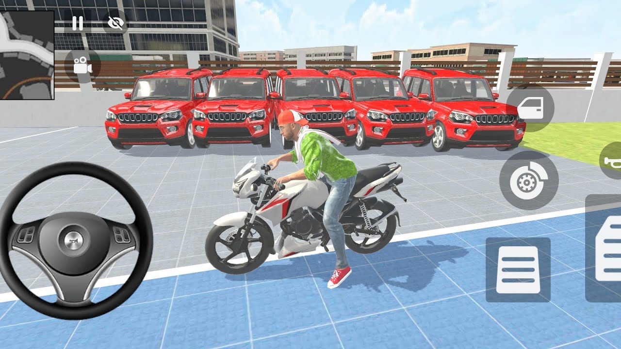 🎮Franklin advertisement his showrooms 5️⃣scorpio cars and bikes in Indian 🇮🇳theif auto simulator 🎮