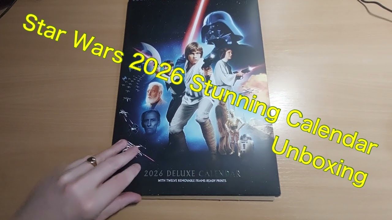 Роскошный календарь Star Wars формата A3 и ежедневник на 2026 год | Официально лицензированные ко...