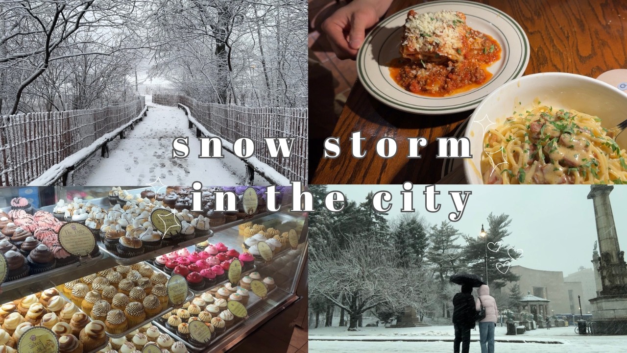 a few days living in NYC | snowy city vlog ❄️🌨️🌃