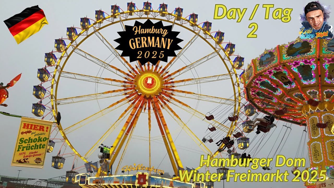 Hamburger Winter Dom 2025 Walk - Day/Tag 2🌏Hamburg / Germany✈️ 🇩🇪 - November 2025 - (4K Video)